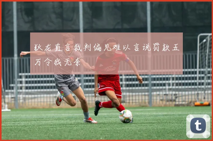 狄龙直言裁判偏见难以言说罚款五万令我无奈